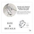 wholesale 925 Sterling Silver Just Breathe Adjustable Ring with Hand Design and Cubic Zirconia Stones for Women-0-3