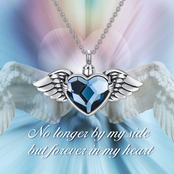 Sterling Silver Angel Wing Necklace-2