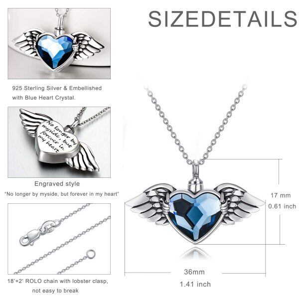 Sterling Silver Angel Wing Necklace-3