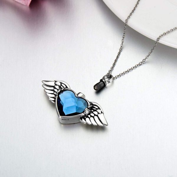 Sterling Silver Angel Wing Necklace-4