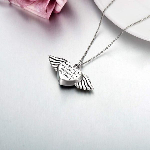 Sterling Silver Angel Wing Necklace-5