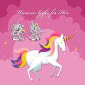 wholesale 925 Sterling Silver Pink Crystal Unicorn Stud Earrings for Girls and Women-0-5