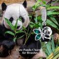 wholesale 925 Sterling Silver Butterfly Panda Charm Bead for European Bracelets-0-5
