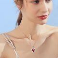 wholesale Sterling Silver Austrian Crystal Caduceus Angel Wing Heart Nurse Necklace-0-10