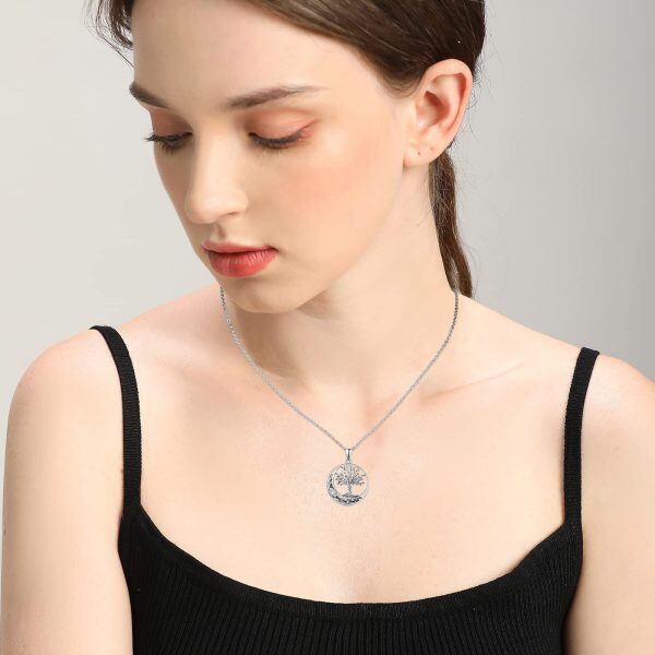 Sterling Silver Tree Of Life Necklace-1