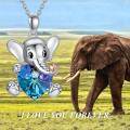 wholesale Sterling Silver Austrian Crystal Elephant Koala Panda Heart Pendant Necklace-0-5