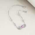 wholesale Sterling Silver Stone Horse Infinity Love Bracelet Jewelry Gift for Women-0-2