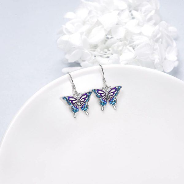 Sterling Silver Butterfly Earrings-2