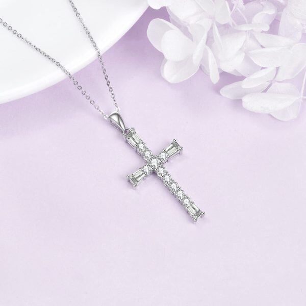 Sterling Silver Cross Necklace-2