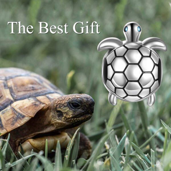 Sterling Silver Turtle Bead Charms-4