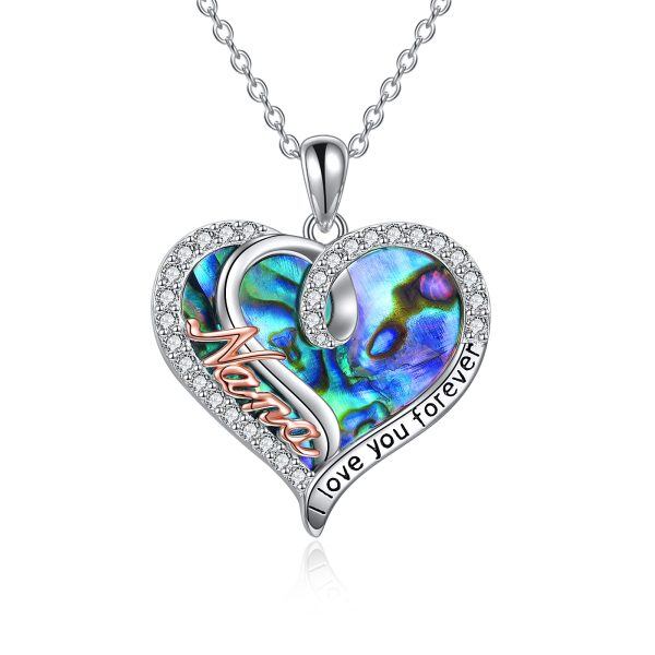 Sterling Silver Heart Necklace-0