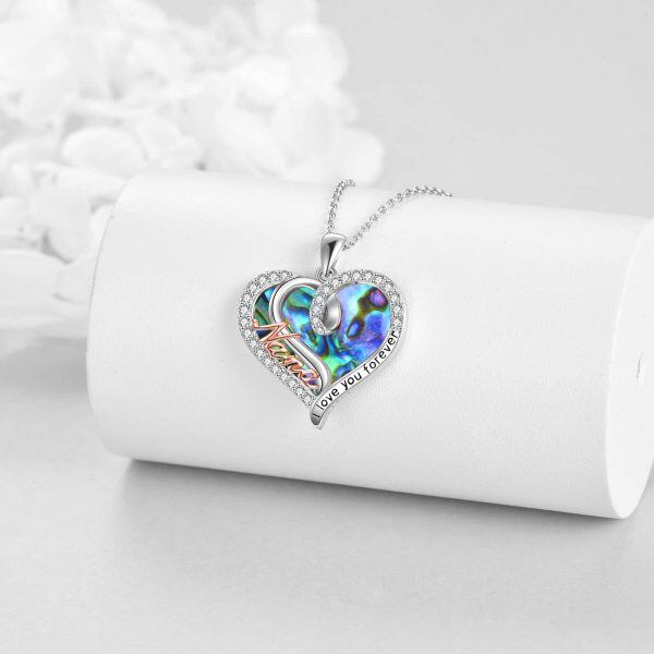 Sterling Silver Heart Necklace-3