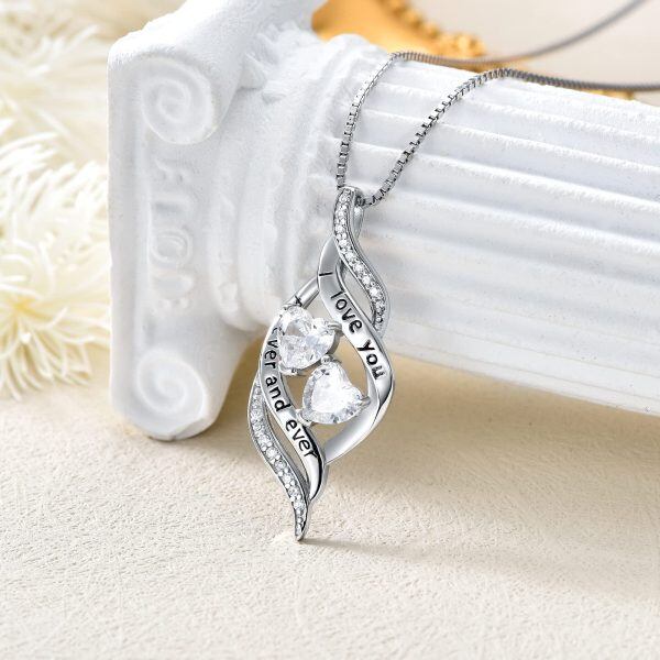 Sterling Silver Heart Necklace-4