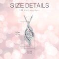 wholesale Metal Cubic Zirconia Sterling Silver Sister Necklace 1 17 x0 5 - Rhodium Plated-0-5
