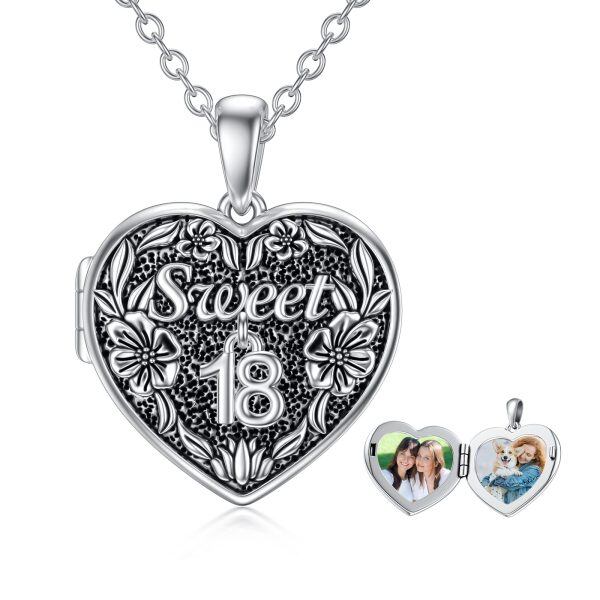 Sterling Silver Heart Necklace-0