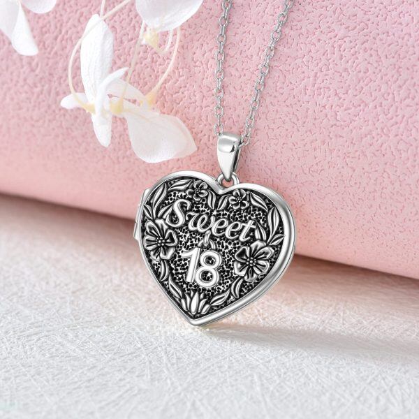 Sterling Silver Heart Necklace-4