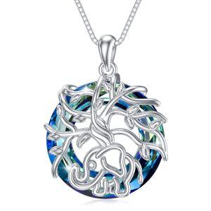 Sterling Silver Tree Of Life Necklace-0