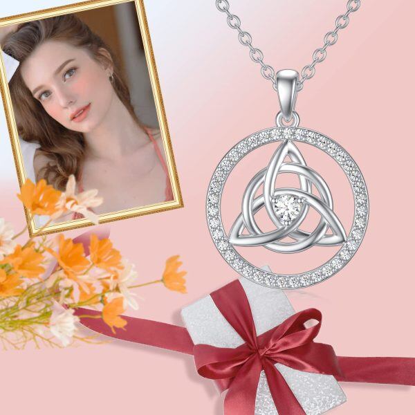 Sterling Silver Celtic Necklace-2