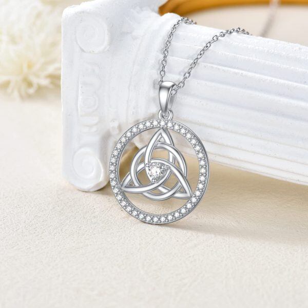 Sterling Silver Celtic Necklace-3