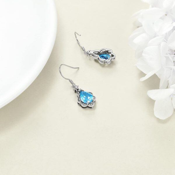 Sterling Silver Teardrop Earrings-4