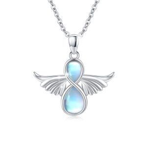 Sterling Silver Angel Wings Necklace-0