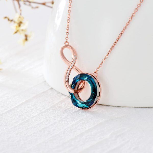 Sterling Silver Infinity Necklace-2