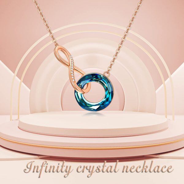 Sterling Silver Infinity Necklace-4