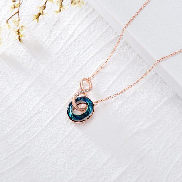 Sterling Silver Infinity Necklace-5