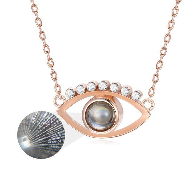 Sterling Silver Evil Eye Necklace-0