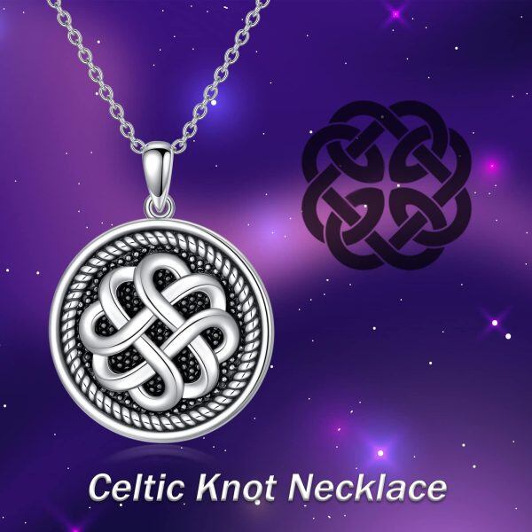 Sterling Silver Celtic Knot Necklace-2