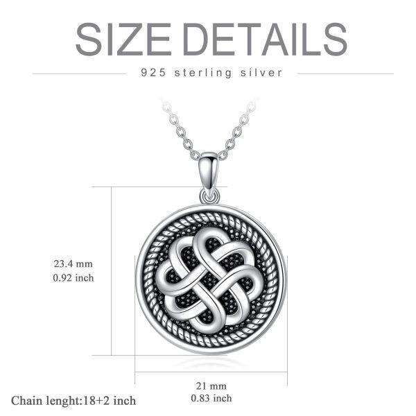 Sterling Silver Celtic Knot Necklace-5