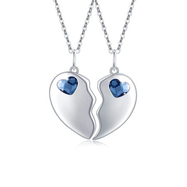 Sterling Silver Heart Necklace-0