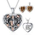 wholesale 925 Sterling Silver Heart Locket with Photo and Engraving - Always in My Heart-0-0