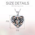 wholesale 925 Sterling Silver Heart Locket with Photo and Engraving - Always in My Heart-0-5