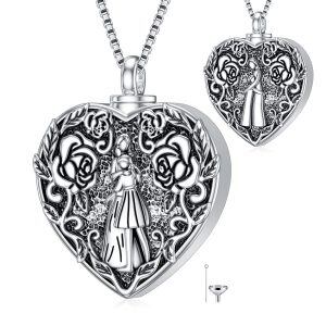 Sterling Silver Mother And Daughter Necklace-0