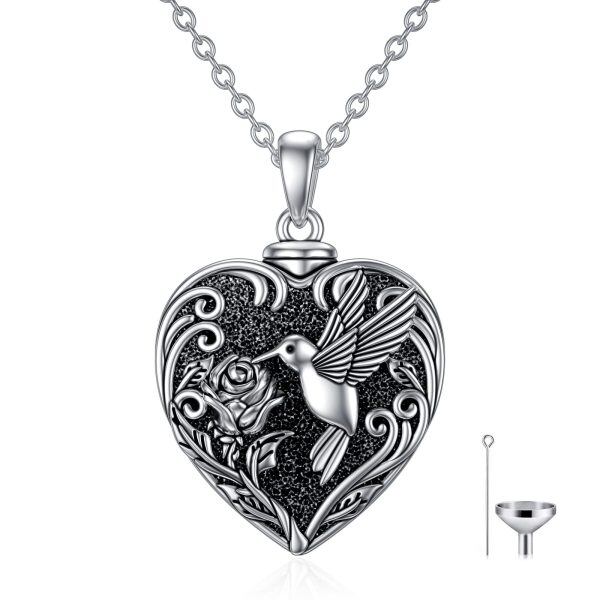 Sterling Silver Hummingbird Necklace-0