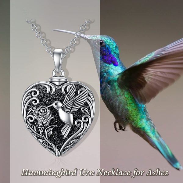 Sterling Silver Hummingbird Necklace-1