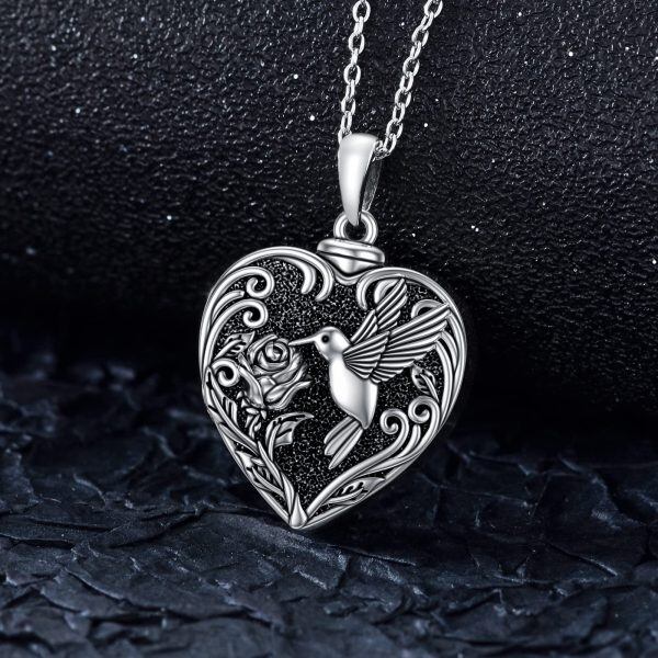 Sterling Silver Hummingbird Necklace-5