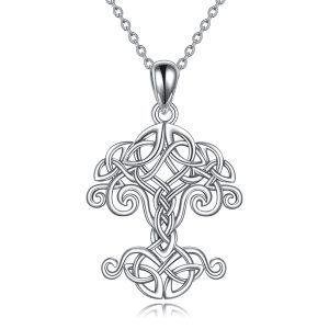 Sterling Silver Celtic Necklace-0