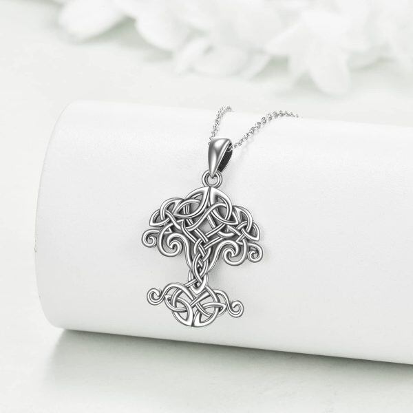 Sterling Silver Celtic Necklace-3