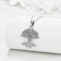 wholesale 925 Sterling Silver Celtic Knot Tree of Life Pendant Necklace for Women-0-3