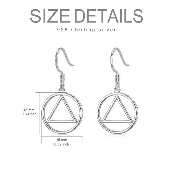 Sterling Silver Sobriety Earrings-2