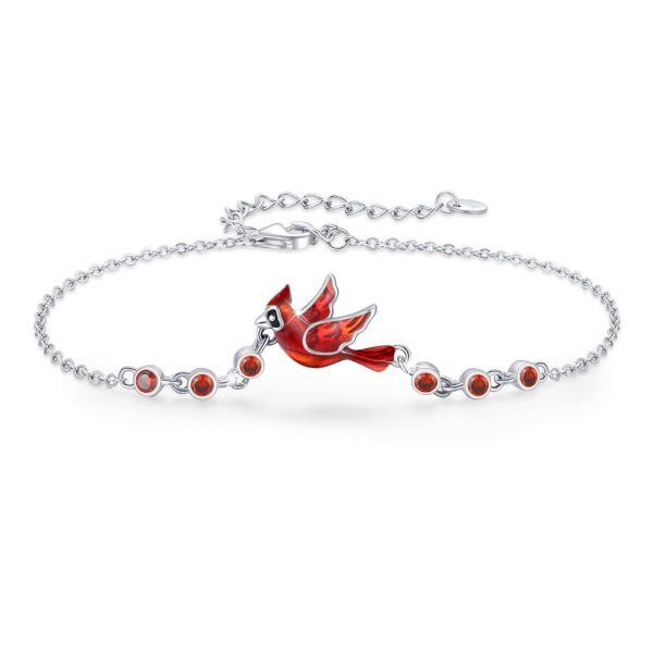 Sterling Silver Cardinal Bracelet-0