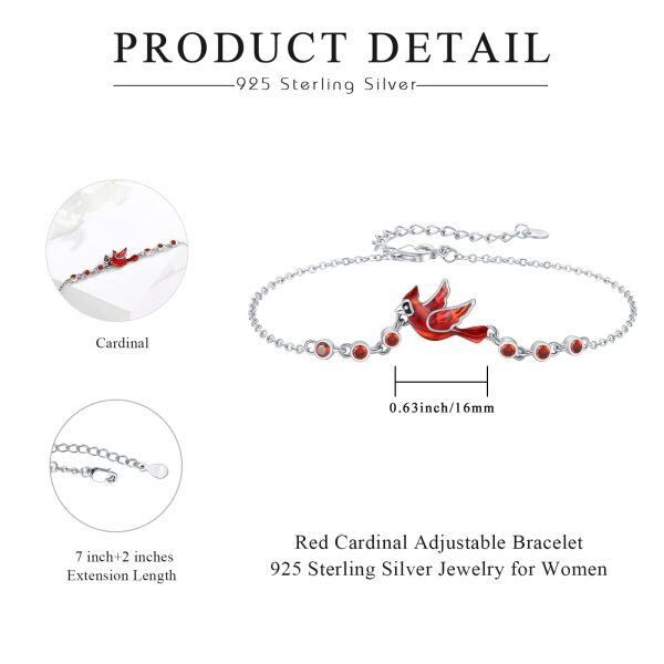 Sterling Silver Cardinal Bracelet-2