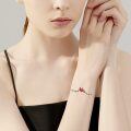 wholesale 925 Sterling Silver Red Enamel Bird Charm Bracelet for Women-0-3