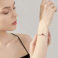 wholesale 925 Sterling Silver Red Enamel Bird Charm Bracelet for Women-0-4