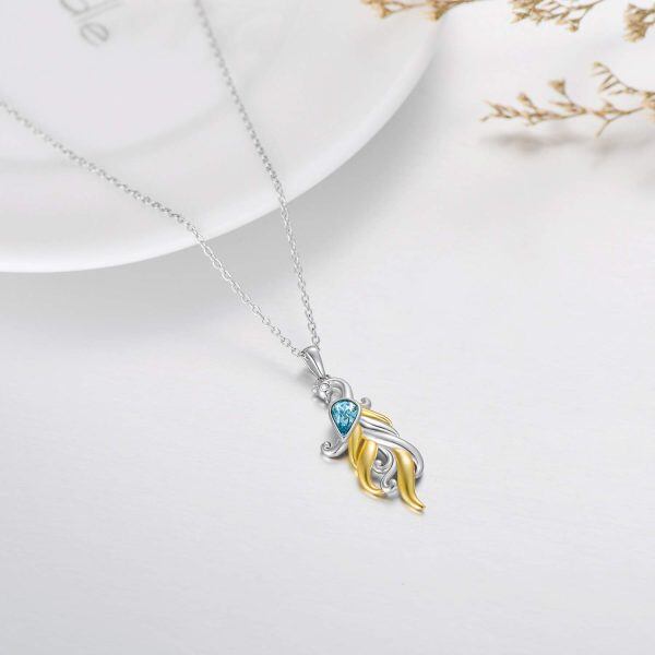 Sterling Silver Phoenix Necklace-2