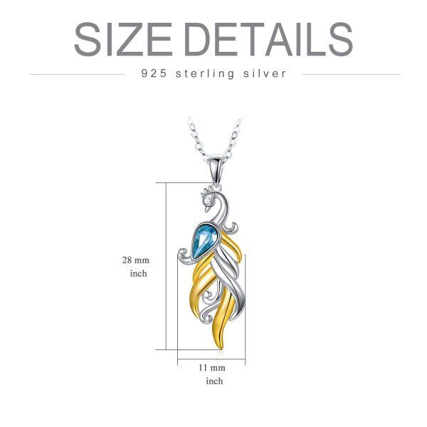 Sterling Silver Phoenix Necklace-5