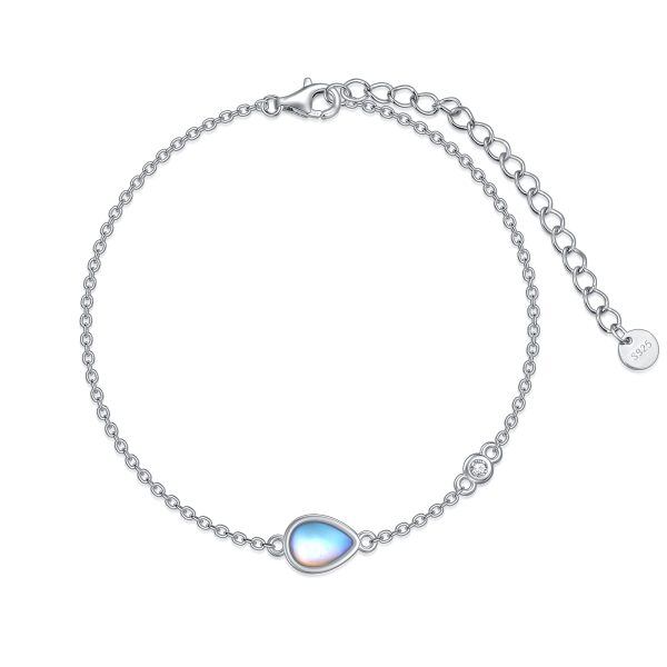 Sterling Silver Teardrop Bracelet-0