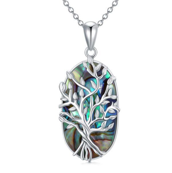 Sterling Silver Tree Of Life Necklace-0